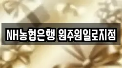 NH농협은행 원주원일로지점