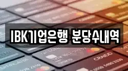 IBK기업은행 분당수내역