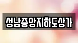 성남중앙지하도상가