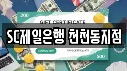 SC제일은행 천천동지점