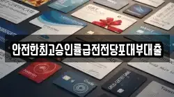 안전한최고승인률급전전당포대부대출
