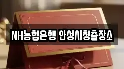 NH농협은행 안성시청출장소