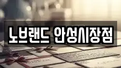 노브랜드 안성시장점