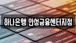 하나은행 안성금융센터지점