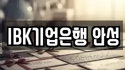 IBK기업은행 안성