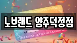 노브랜드 양주덕정점