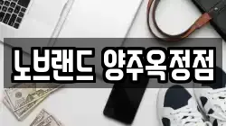 노브랜드 양주옥정점