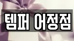 템퍼 어정점