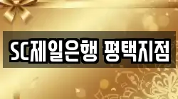 SC제일은행 평택지점