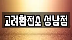 고려환전소 성남점