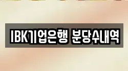 IBK기업은행 분당수내역