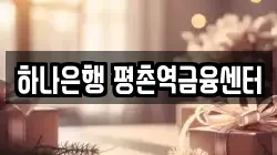 하나은행 평촌역금융센터