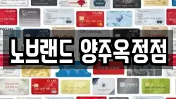 노브랜드 양주옥정점