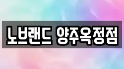 노브랜드 양주옥정점