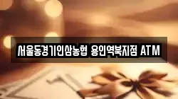 서울동경기인삼농협 용인역북지점 ATM