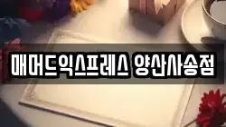매머드익스프레스 양산사송점