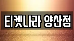 티켓나라 양산점