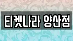 티켓나라 양산점