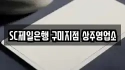 SC제일은행 구미지점 상주영업소