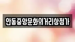 안동중앙문화의거리상점가