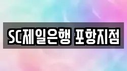 SC제일은행 포항지점