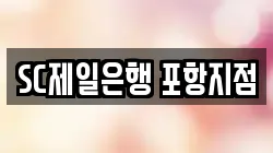 SC제일은행 포항지점