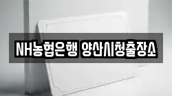 NH농협은행 양산시청출장소