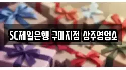 SC제일은행 구미지점 상주영업소