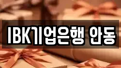 IBK기업은행 안동