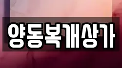 양동복개상가