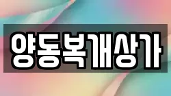양동복개상가