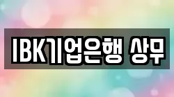 IBK기업은행 상무