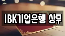 IBK기업은행 상무