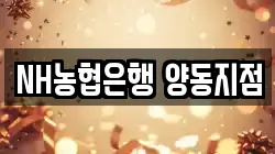 NH농협은행 양동지점