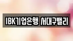 IBK기업은행 서대구밸리