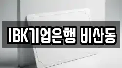 IBK기업은행 비산동