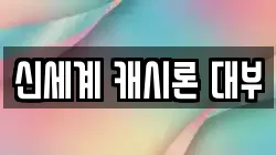 신세계 캐시론 대부