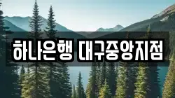 하나은행 대구중앙지점