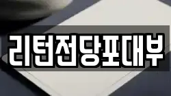 리턴전당포대부