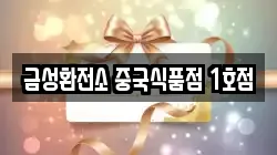 금성환전소 중국식품점 1호점