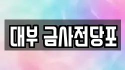 대부 금사전당포