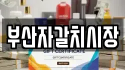 부산자갈치시장
