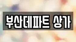 부산데파트 상가