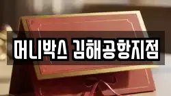 머니박스 김해공항지점