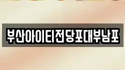 부산아이티전당포대부남포