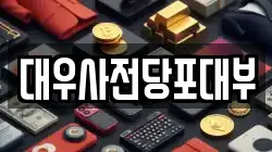 대우사전당포대부