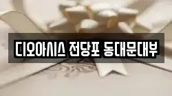 디오아시스 전당포 동대문대부