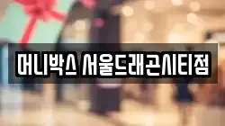 머니박스 서울드래곤시티점
