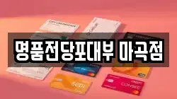명품전당포대부 마곡점