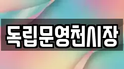 독립문영천시장